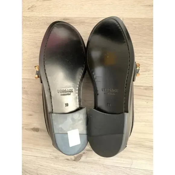 Versace Women's Leather Loafers Size 38 (7.5-8) - Picture 5 of 6